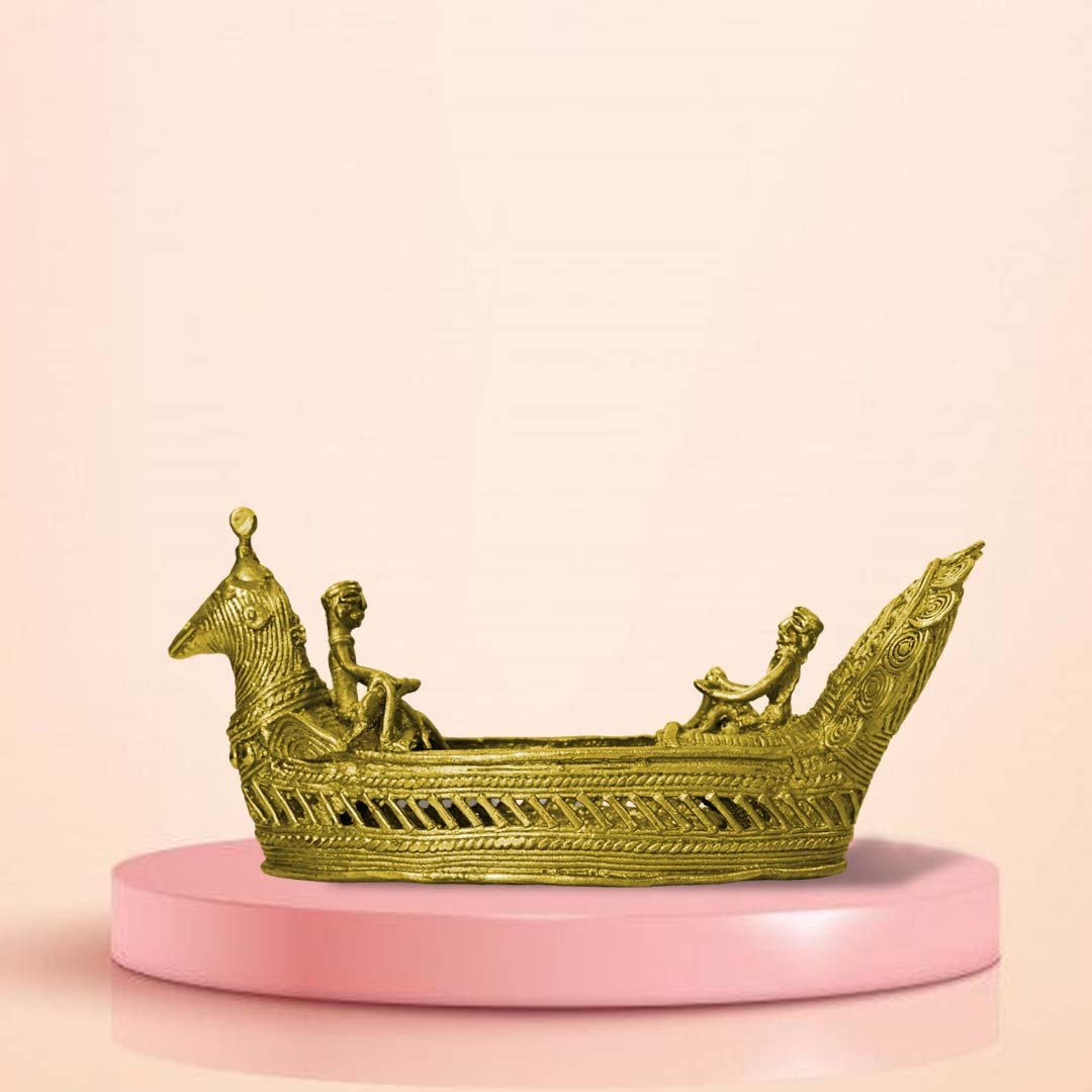 brassboat1 Brass Boat (7x3.5 Inch) - Image 1