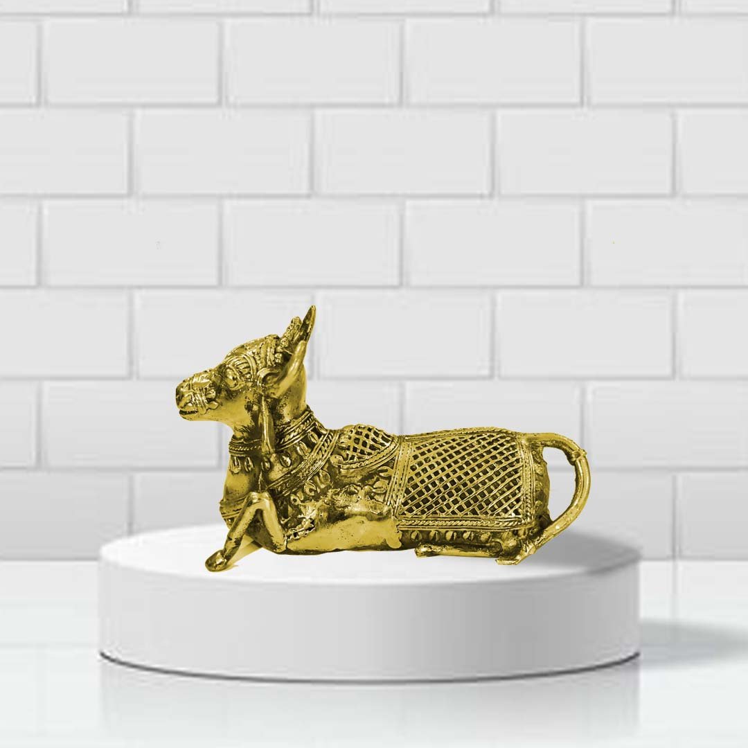 bull1 Brass Bull (7x4 Inch) - Image 1