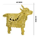 Brass Goat Statue (4.5x4.5 Inch) - Image 5