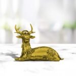 Brass Deer (6x5 Inch)