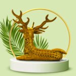 Brass Deer (6x7 Inch) - Image 4