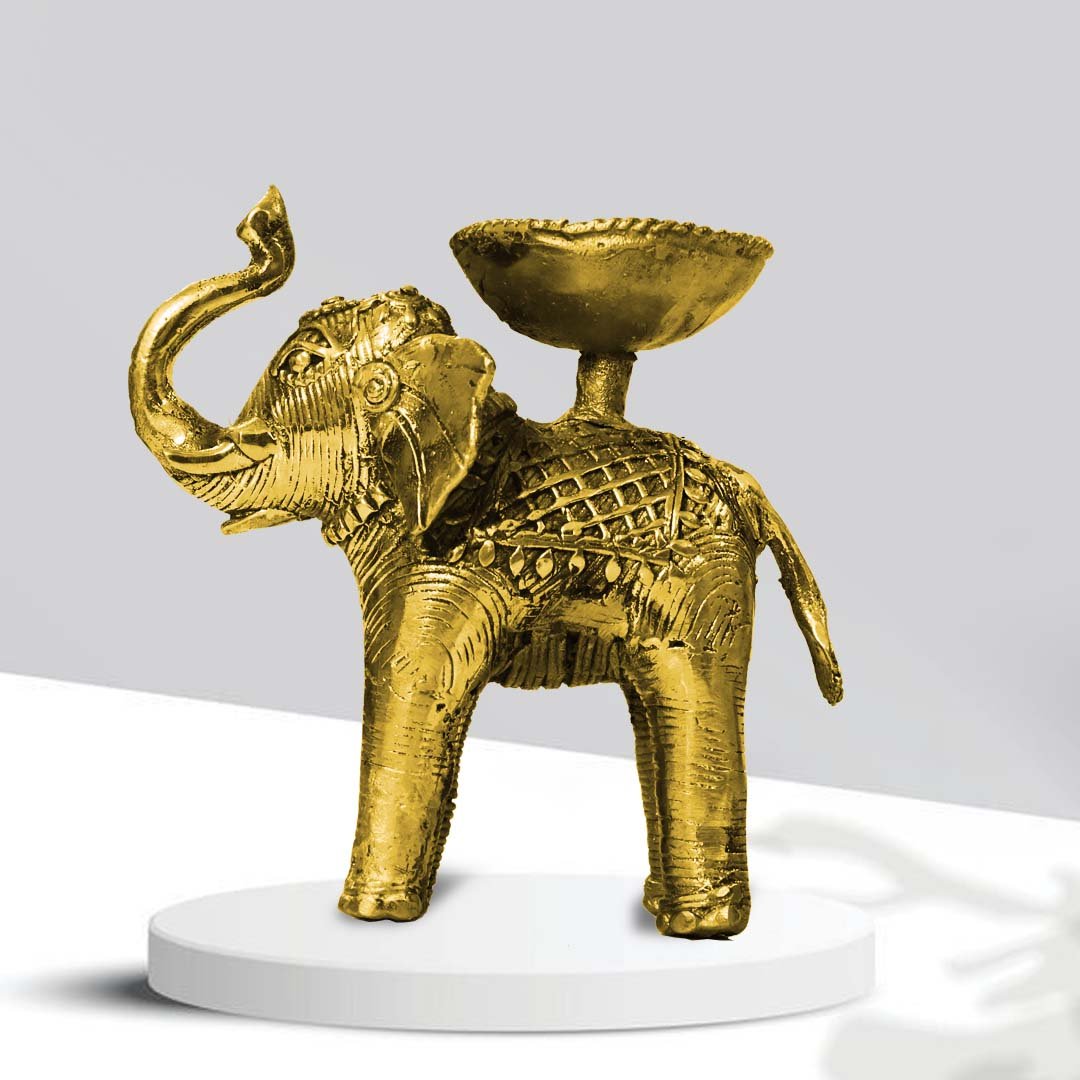 elephantB1 Brass Elephant (5x4 Inch) - Image 1