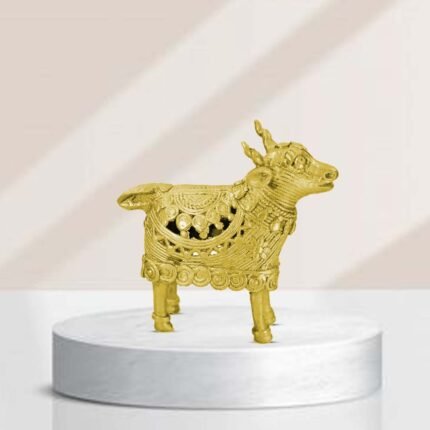 Brass Elephant Statue (8x12 Inch)