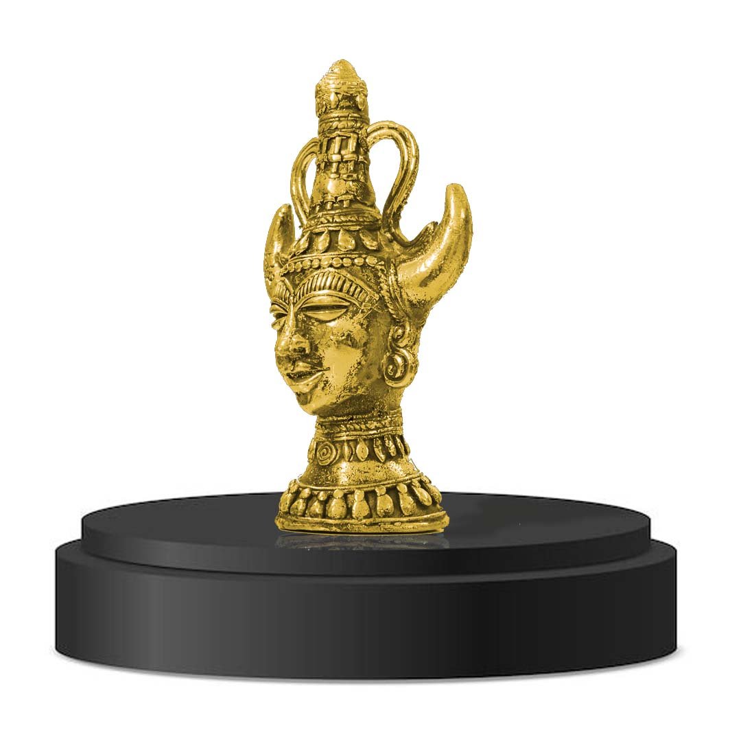 rawan2 Brass Bastar Culture Neck (3x6 Inch) - Image 1