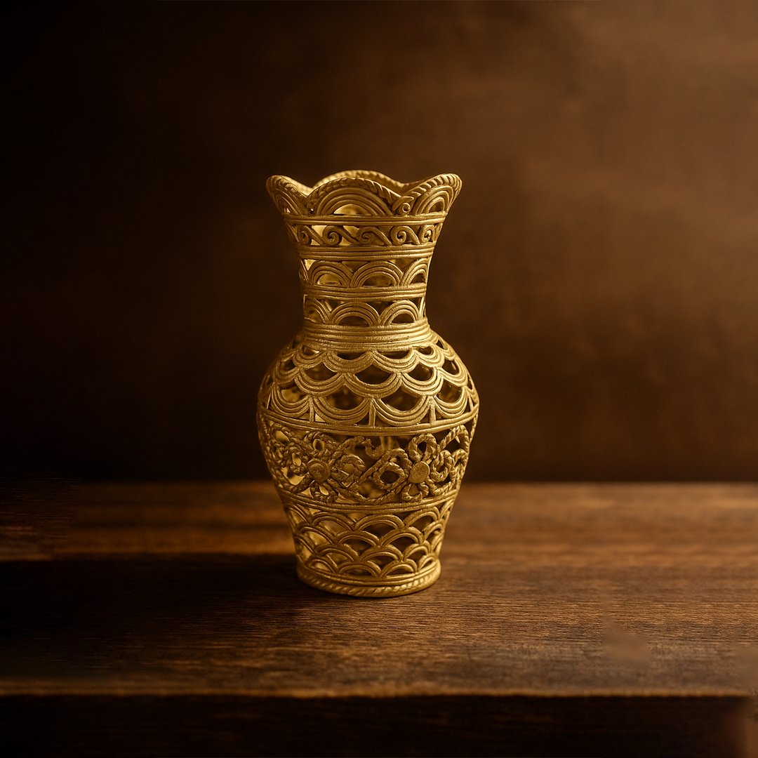 pot5 Brass Pot (4x6.5inch) - Image 1