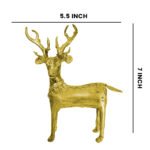 Brass Deer (5.5x7inch) - Image 3
